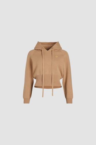 Hoodie in sustainable wool and cashmere blend