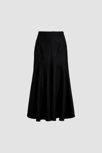 Midi mermaid skirt in sustainable wool blend