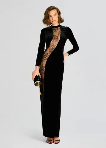 DONATELLA VELVET DRESS