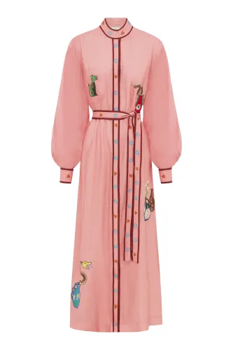 TIMMY EMBROIDERED SHIRTDRESS