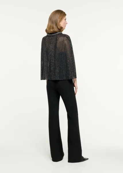 FLARED HEAVY CADY TROUSER