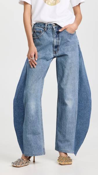 UPCYCLED JEANS W SIDE INSERTS