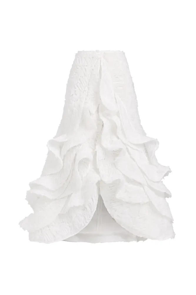 FEATHERY SWING SKIRT
