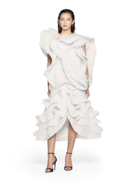 FEATHERY SWING SKIRT