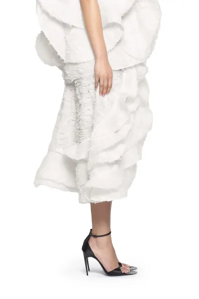 FEATHERY SWING SKIRT