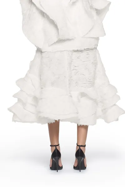 FEATHERY SWING SKIRT