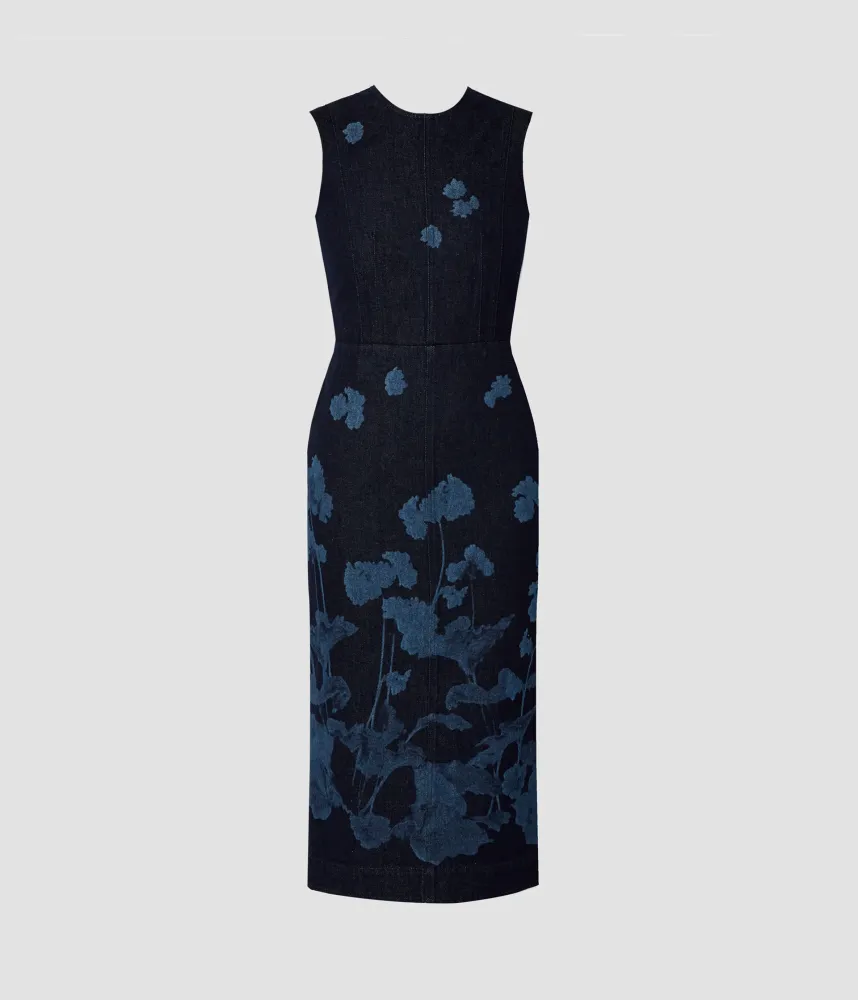 SLEEVELESS MIDI DRESS