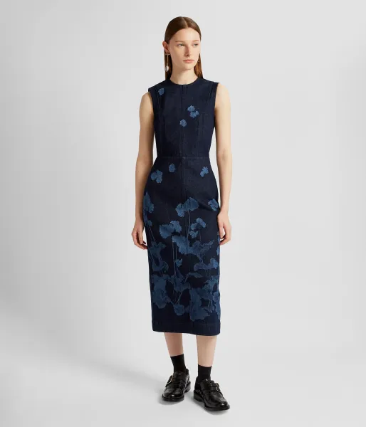 SLEEVELESS MIDI DRESS