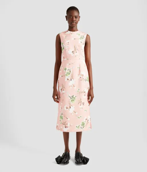 SLEEVELESS MIDI PENCIL DRESS