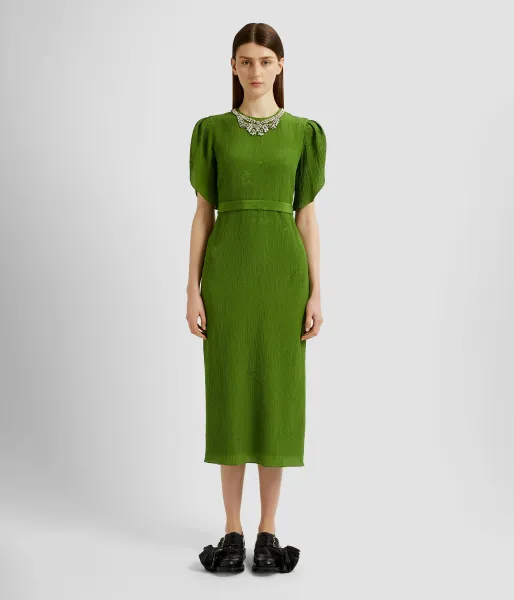 SHORT SLEEVE COCKTAIL DRESS