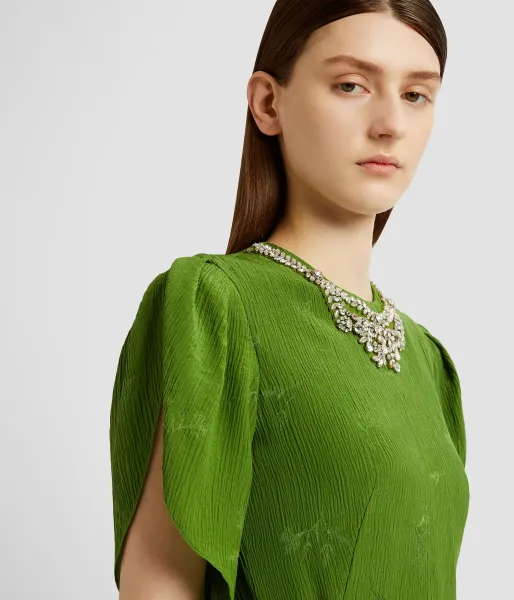 SHORT SLEEVE COCKTAIL DRESS