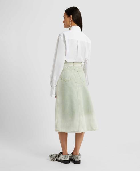 DRAPED MIDI SKIRT