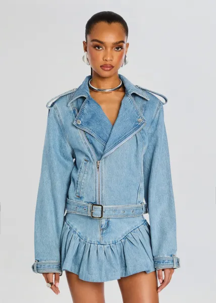 ANGELIQUE DENIM SKIRT