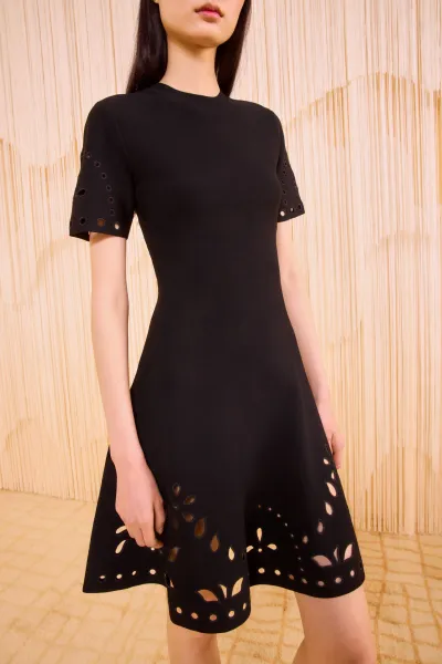 FANIA SHORT SLEEVE KNIT MINI DRESS