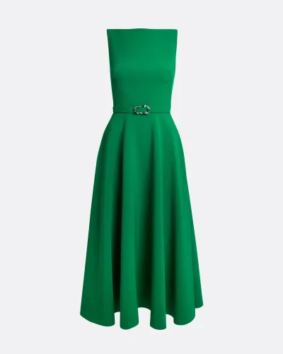 HIGH BOATNECK DRESS