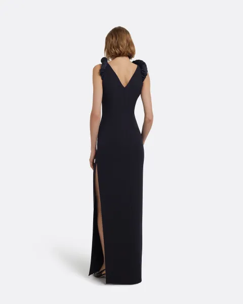 LIORA HIGH NECK COLUMN GOWN