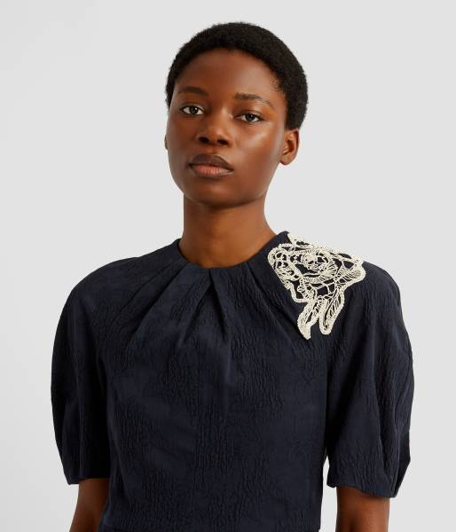 SHORT SLEEVE MIDI DRESS