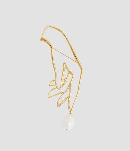 HAND BROOCH WITH PEARL