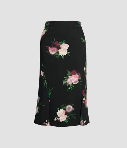 A LINE MIDI SKIRT