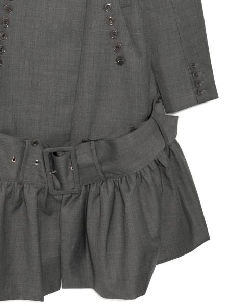 FLARED HEM BELTED COAT
