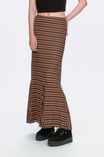 SKIRT TRUMPET VENETIAN STRIPE