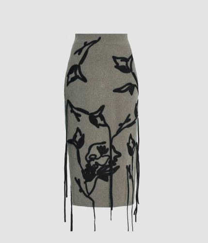 PENCIL MIDI SKIRT