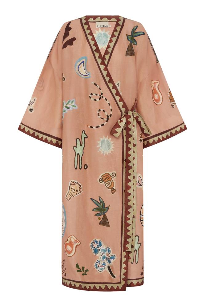 LAURENCE WRAP MIDI DRESS