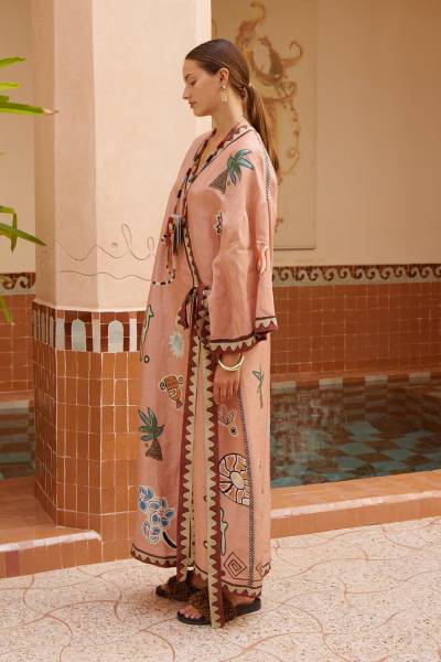 LAURENCE WRAP MIDI DRESS