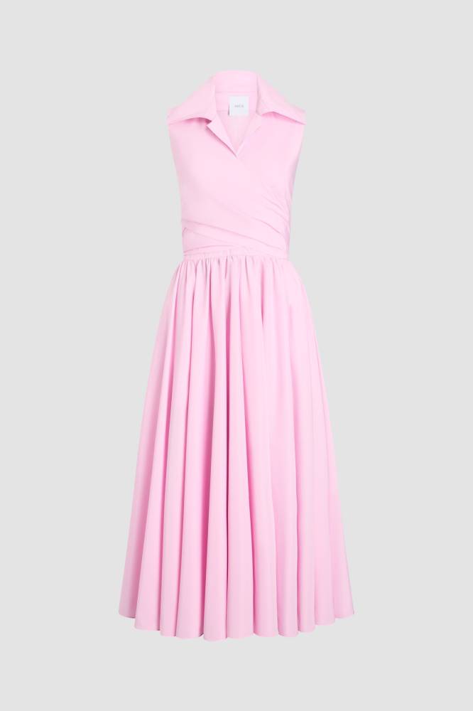DRAPED MIDI DRESS