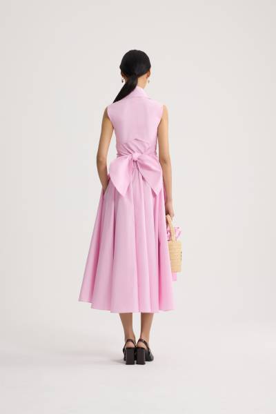 DRAPED MIDI DRESS