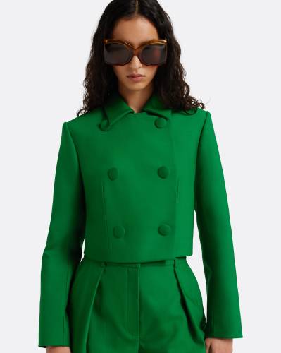 CROPED DOUBLE BREASTED JACKET
