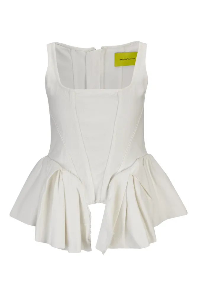 DRILL PEPLUM CORSET