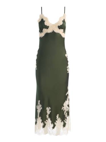 JULIETTA CUTAWAY LACE TRIM SLIP DRESS