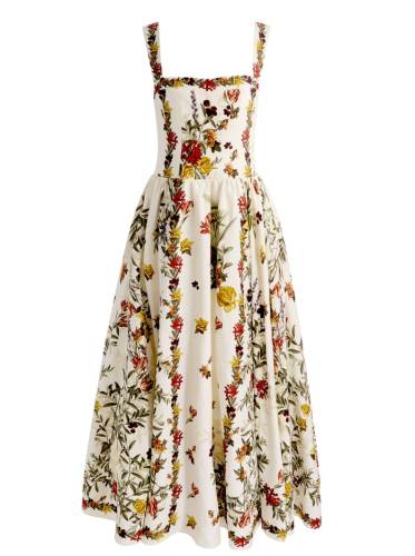 VERA FIT AND FLARE MIDI DRESS