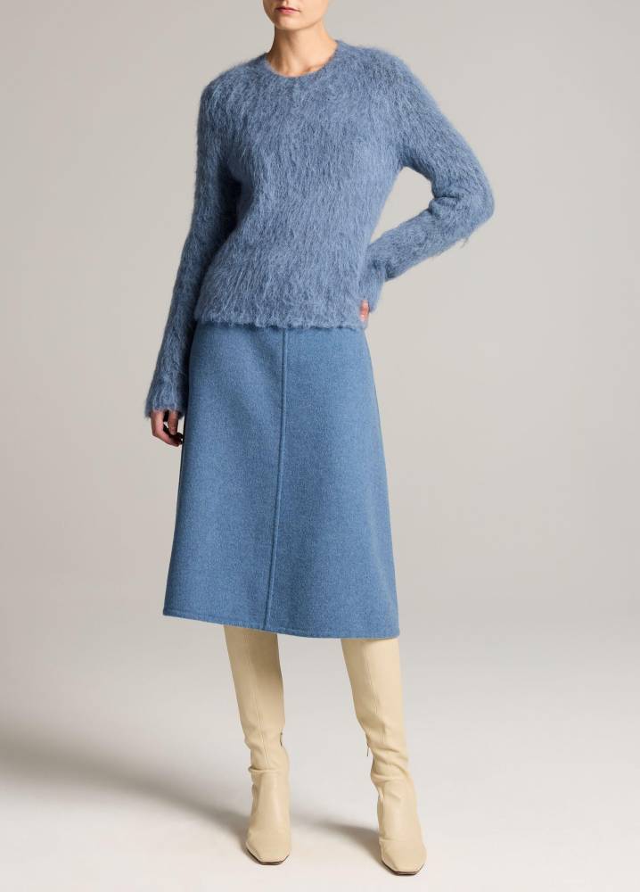 WOOL SPLITTABLE SKIRT