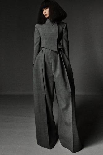 ROUNDED TAILORED TROUSERS